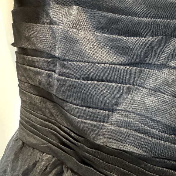 J Crew Black Tulle Pleated Bodice Aline Cocktail dress size 8 - Picture 3 of 9